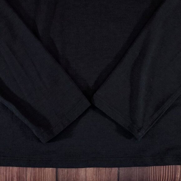 Kit and Ace Womens Size Large Black Long Sleeve Crewneck T-Shirt Tee Top - Picture 5 of 12